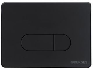 Кнопка смыва Berges Novum soft touch чёрный 040035